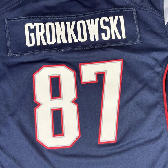 New England Patriots Jersey Womens Small NFL Football Gronkowski 87 Nike - Picture 12 of 15